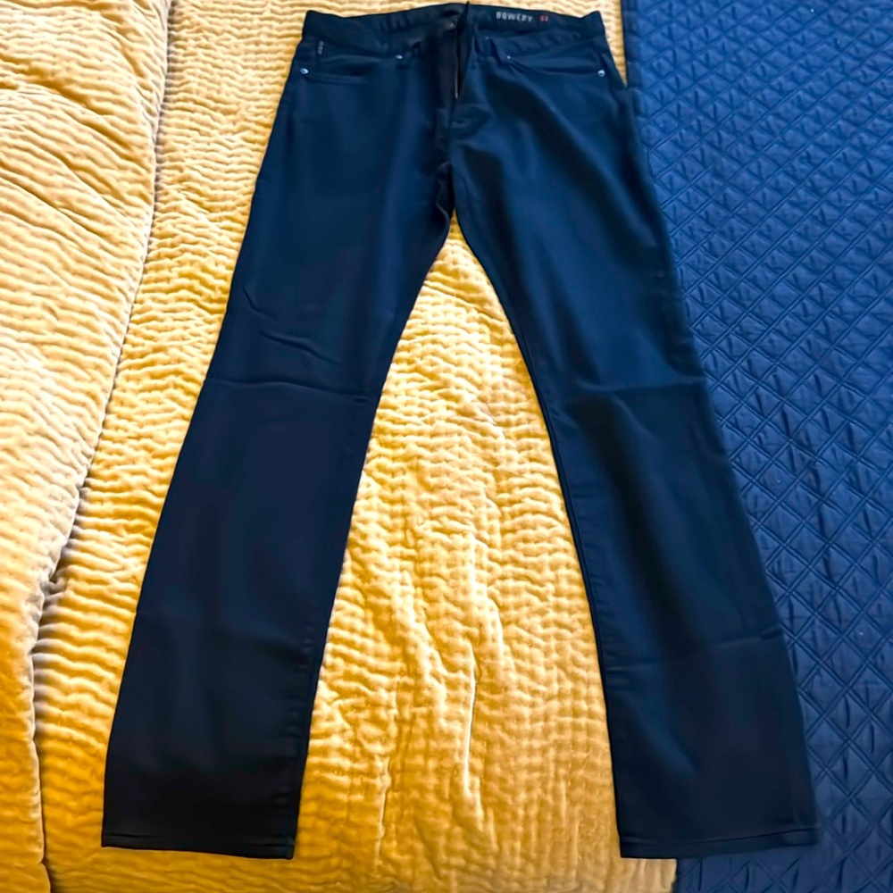 John Varvatos Navy stretch cotton pant